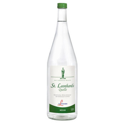 Produktfoto zu Mineralwasser medium, 6 x 1 l St. Leonhards Quellen