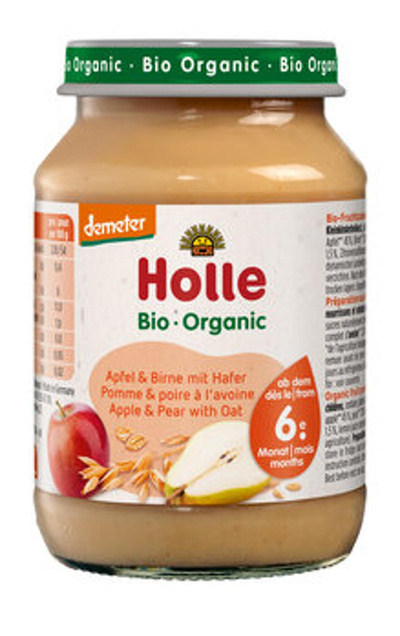 Produktfoto zu Apfel und Birne mit Hafer, 190 g