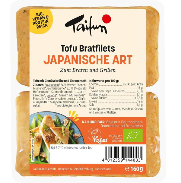 Produktfoto zu Japanische Bratfilets 160 g, Taifun
