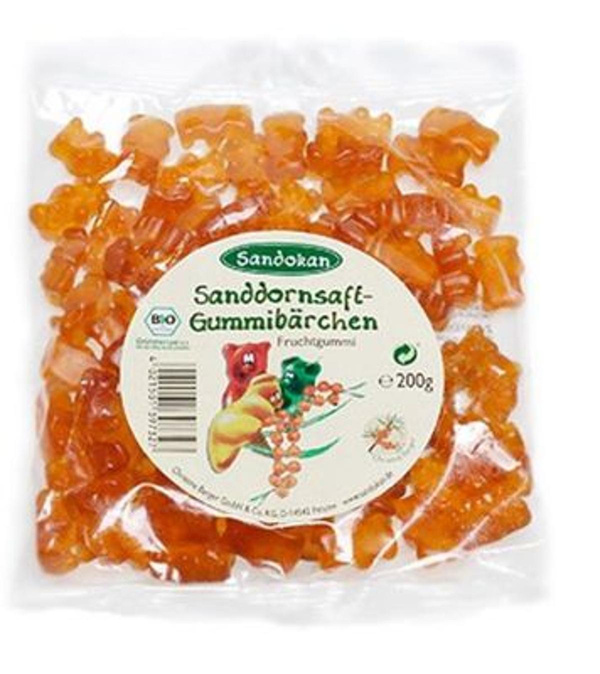 Produktfoto zu Sanddorn-Frucht Bärchen 100 g