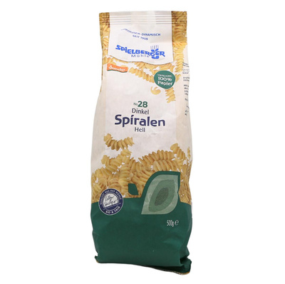 Produktfoto zu Dinkel Spiralen, hell  500g