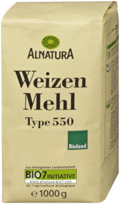 Produktfoto zu Weizenmehl Type 550, 1 kg