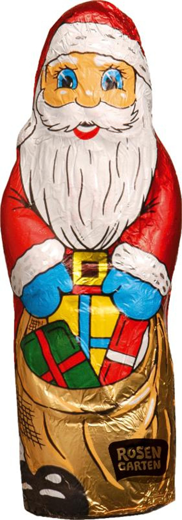 Produktfoto zu Weihnachtsmann in Staniol Vollmilch  50 g, Rosengarten