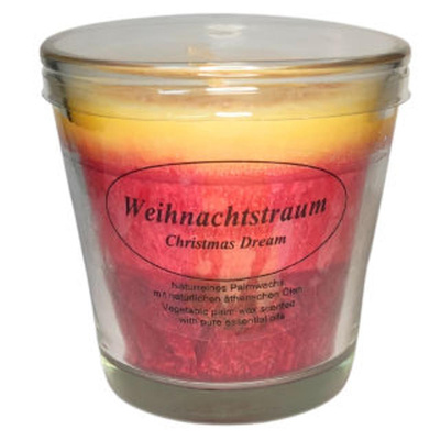 Produktfoto zu Kerze im Glas Weihnachtstraum, Kerzenfarm Hahn