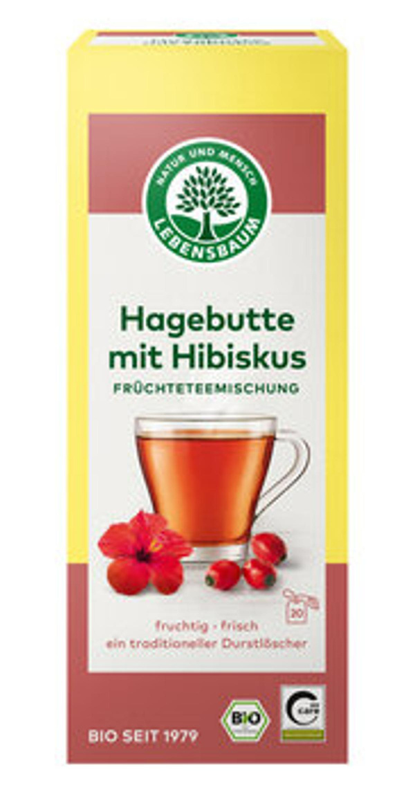 Produktfoto zu Hagebuttentee mit Hibiskus 20 x 2,5 g