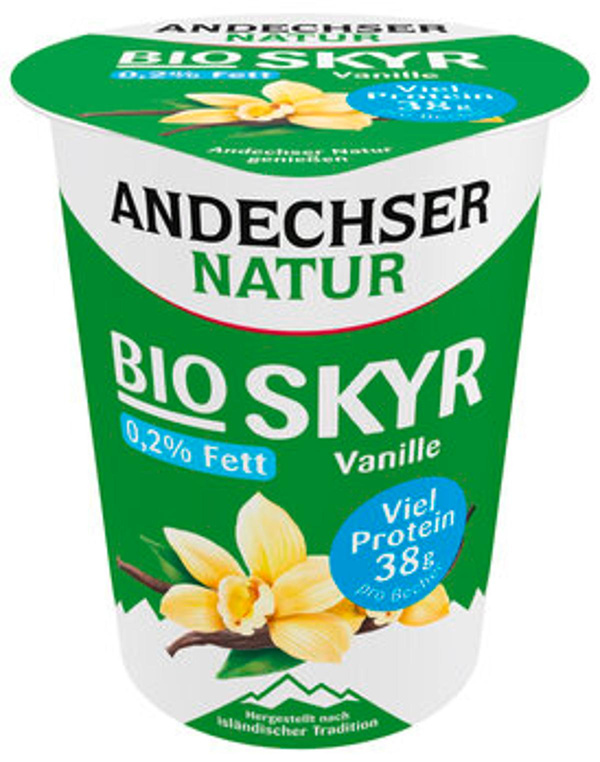 Produktfoto zu Skyr Vanille 0,2%, 400 g, Andechser Natur