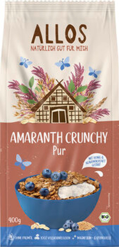 Produktfoto zu Amaranth Crunchy pur, 400 g, Allos