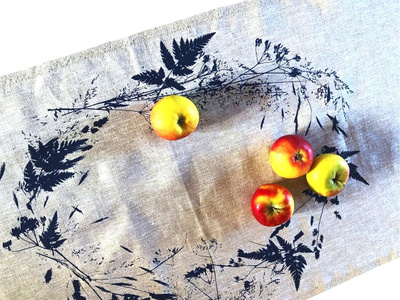 Produktfoto zu Leinen-Tischläufer, naturgrau