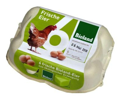 Produktfoto zu Eier, 6er, Größe S