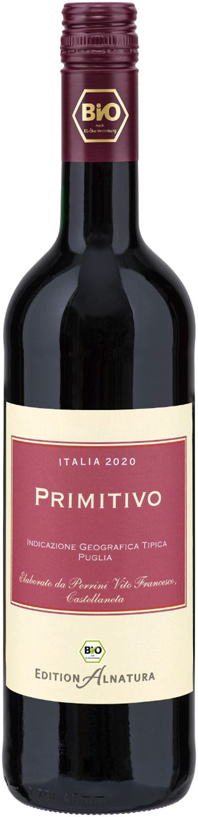 Produktfoto zu Primitivo 0,75 l