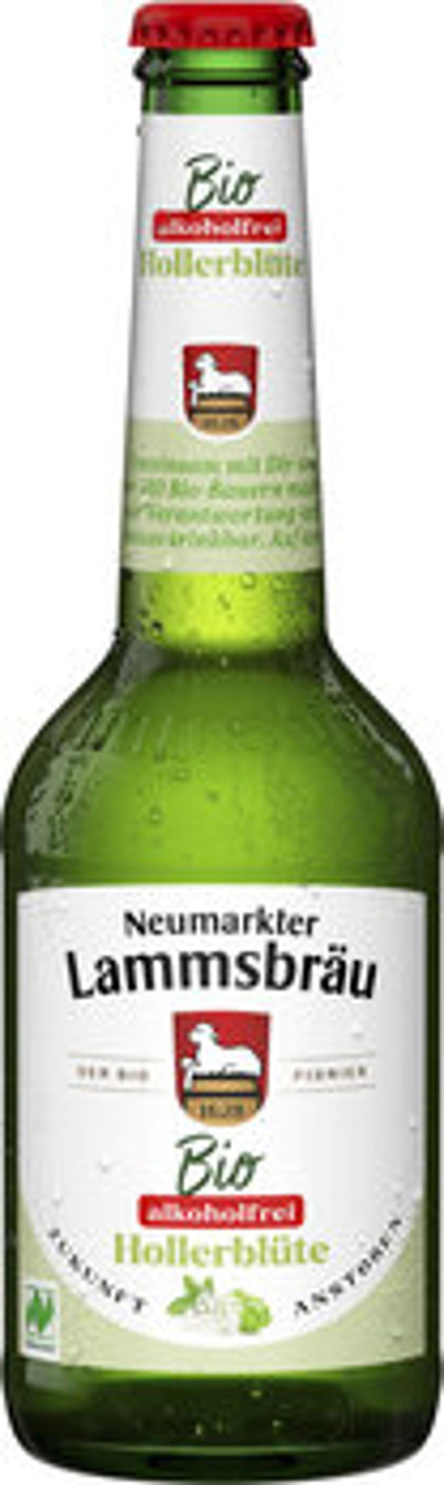 Produktfoto zu Lammsbräu Bier Hollerblühte, alkoholfrei, 10x0,33 l
