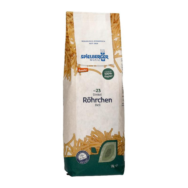 Produktfoto zu Dinkel Röhrchen, hell  500g