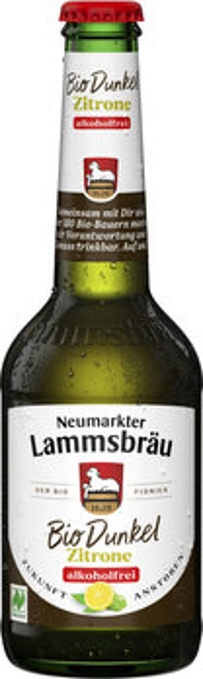 Produktfoto zu Lammsbräu Bier Dunkel & Pure Zitrone Alkoholfrei, 0,33 l
