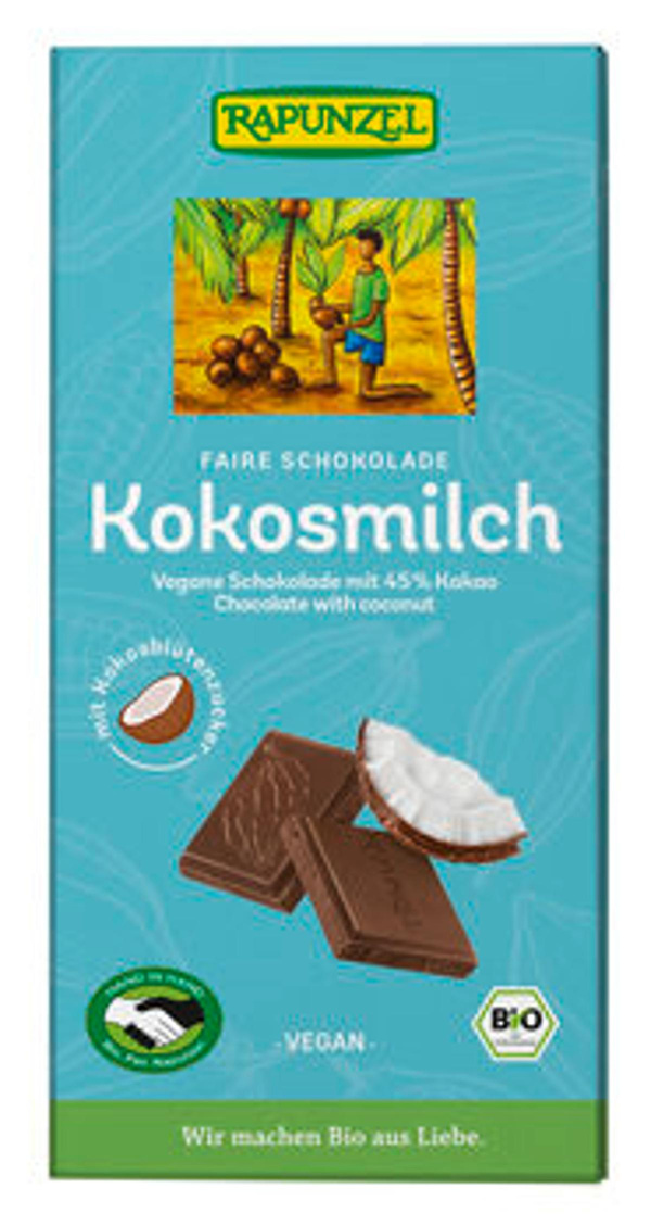 Produktfoto zu Kokosmilch Schokolade, 80 g