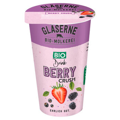 Produktfoto zu Buttermilch Drink Berry Crush,  230 g, Gläserne Molkerei