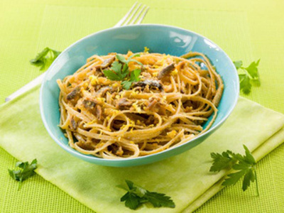 Produktfoto zu Spaghetti mit Sardellen