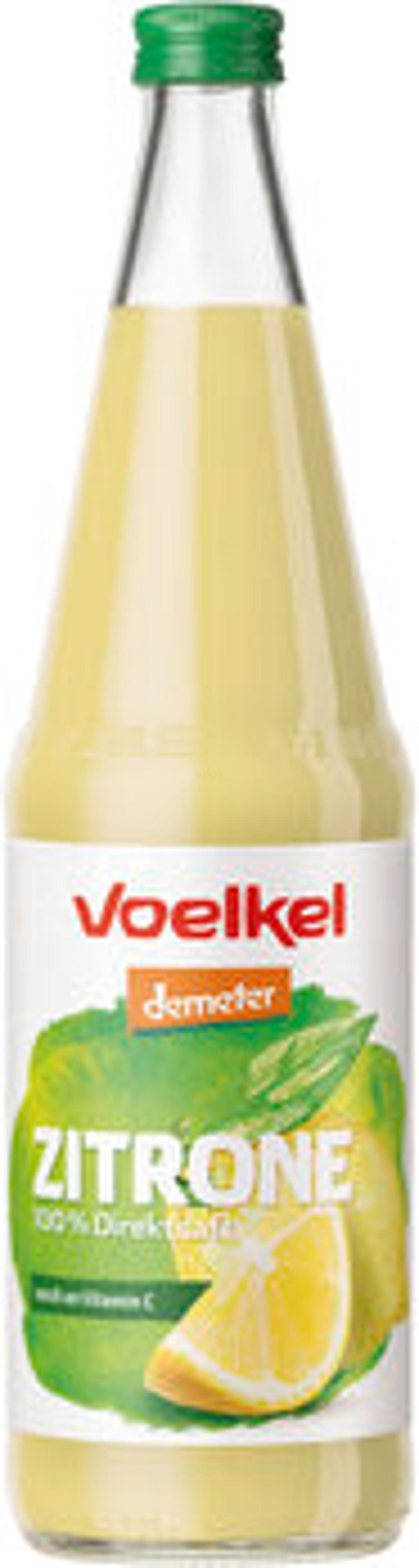 Produktfoto zu Zitronensaft,  0,7 l Voelkel