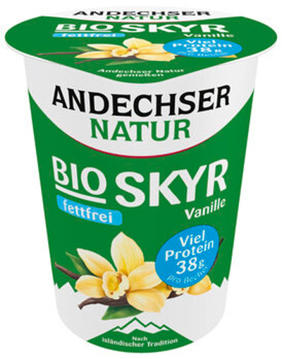 Produktfoto zu Skyr Vanille 0,2%, 400 g, Andechser Natur