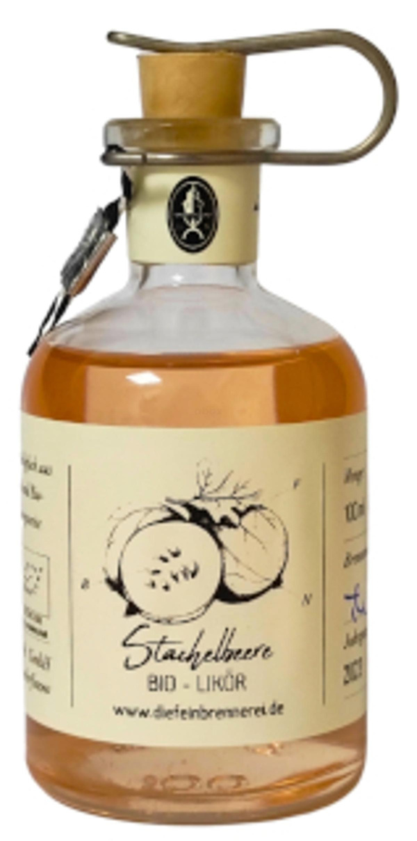 Produktfoto zu Bio-Likör Stachelbeere 100 ml , Die Feinbrennerei