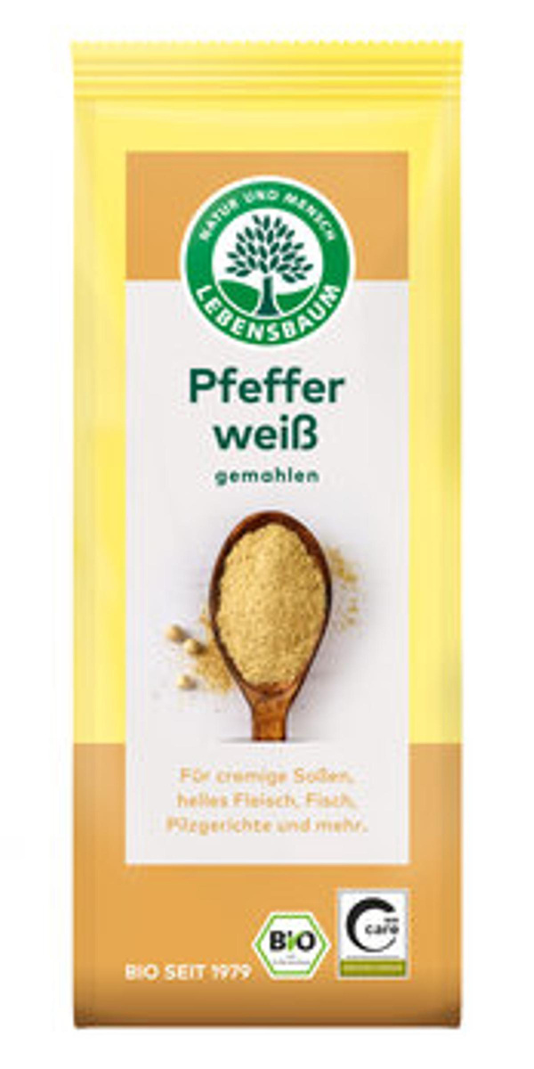 Produktfoto zu Pfeffer, weiß, gemahlen, 50 g