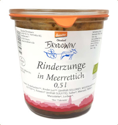 Produktfoto zu Rinderzunge in Meerrettichsoße