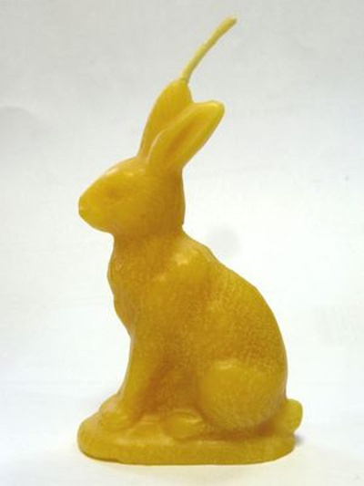 Produktfoto zu Bienenwachskerze Osterhase