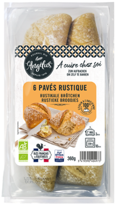 Produktfoto zu Rustikale Brötchen, 6 Stück, Biofournil SAS