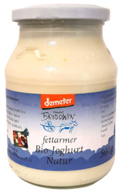 Produktfoto zu Joghurt fettarm natur Brodowin, 500 ml