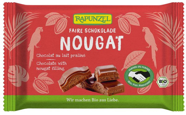 Produktfoto zu Nougat Schokolade 100 g