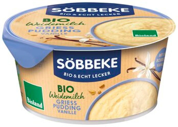 Produktfoto zu Pudding Grieß Vanille, 150 g, Söbbeke