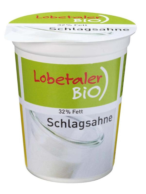 Produktfoto zu Schlagsahne 32% , 200 g , Lobetaler Bio
