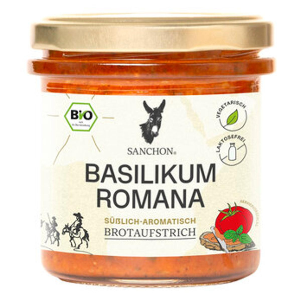Produktfoto zu Aufstrich Basilikum Romana