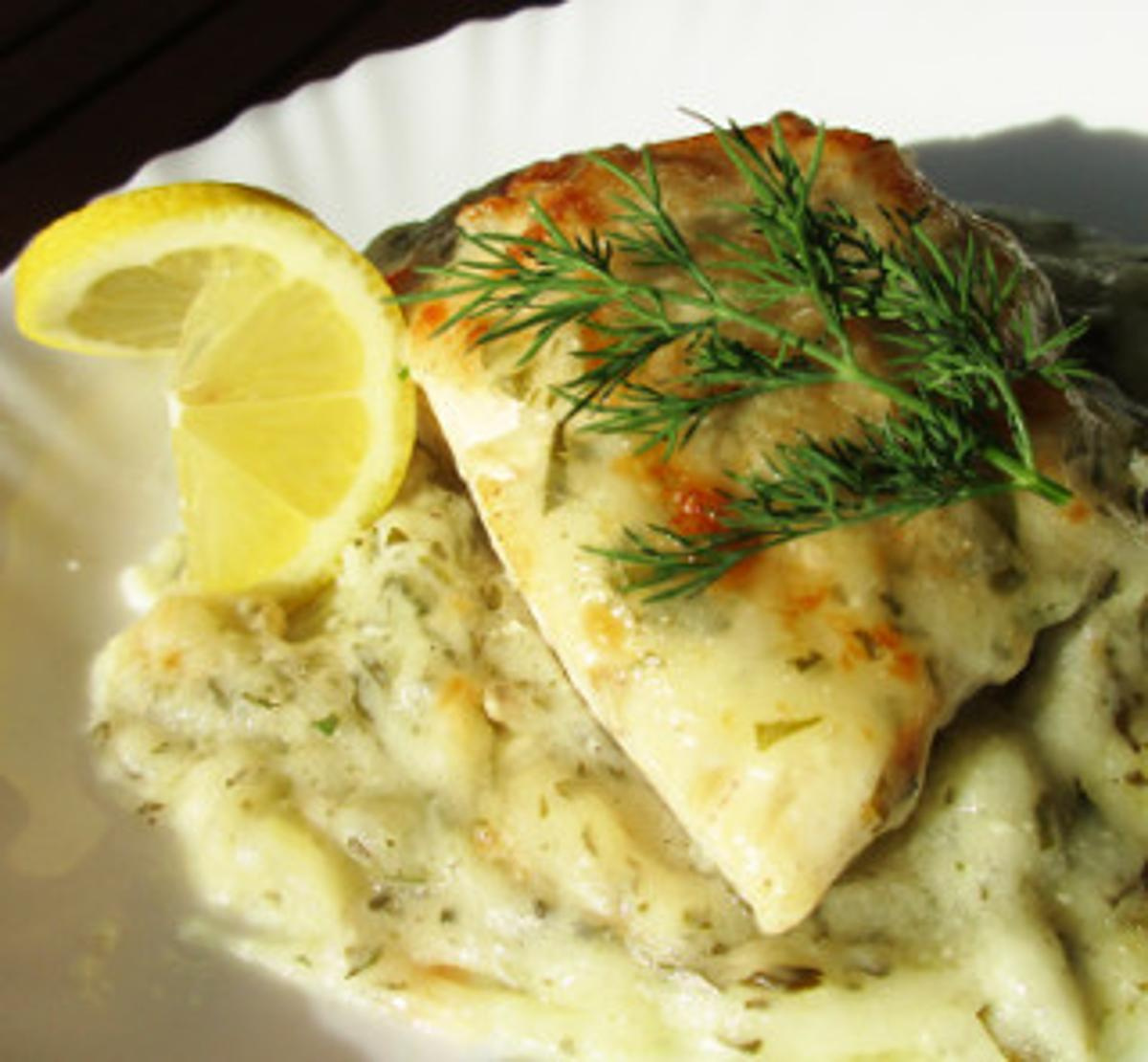 Seelachs mit Parmesankruste