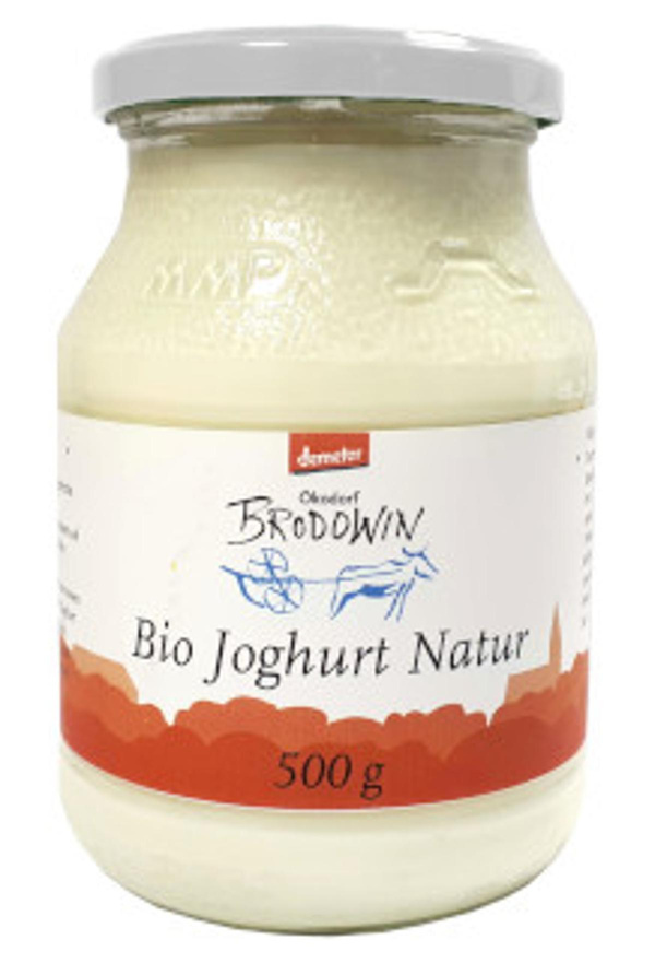 Produktfoto zu Joghurt, natur, Brodowin, 500 ml